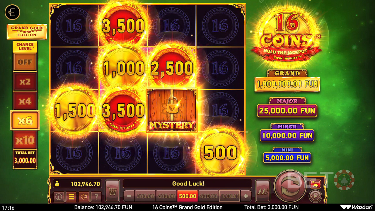 16 Coins Grand Gold Edition Spela Gratis