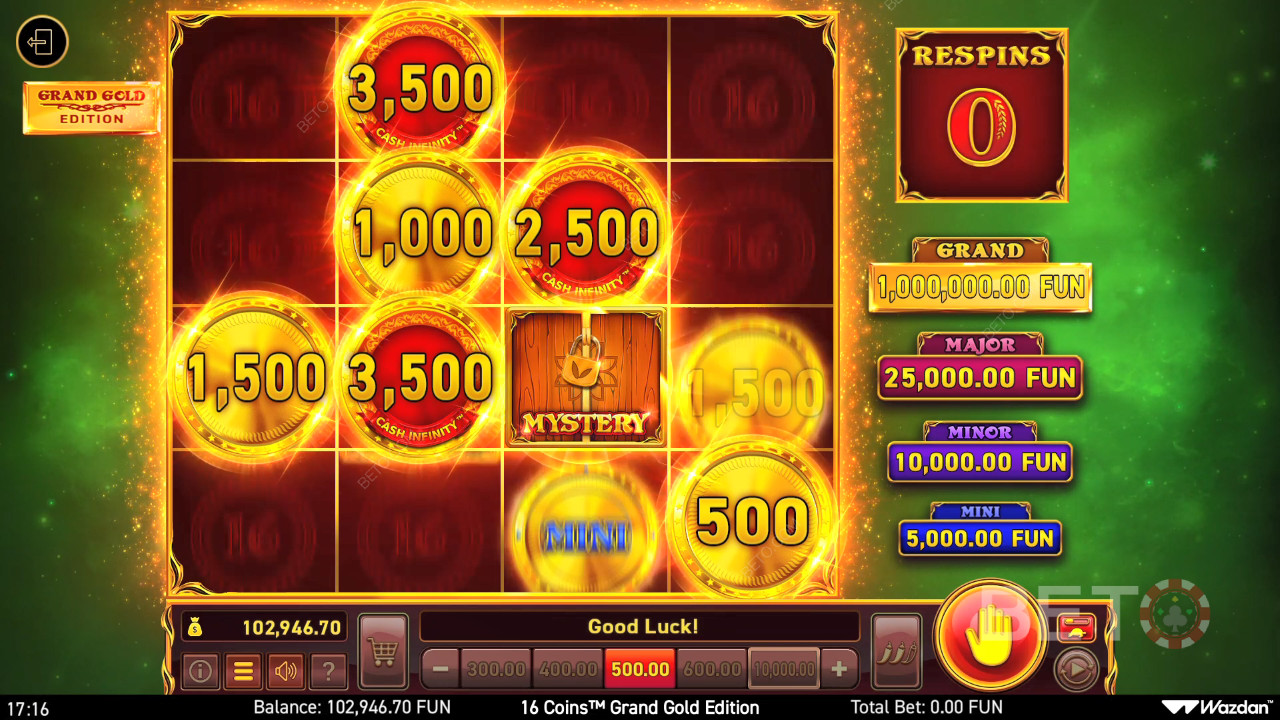 Är 16 Coins Grand Gold Edition Slot Online värt det?