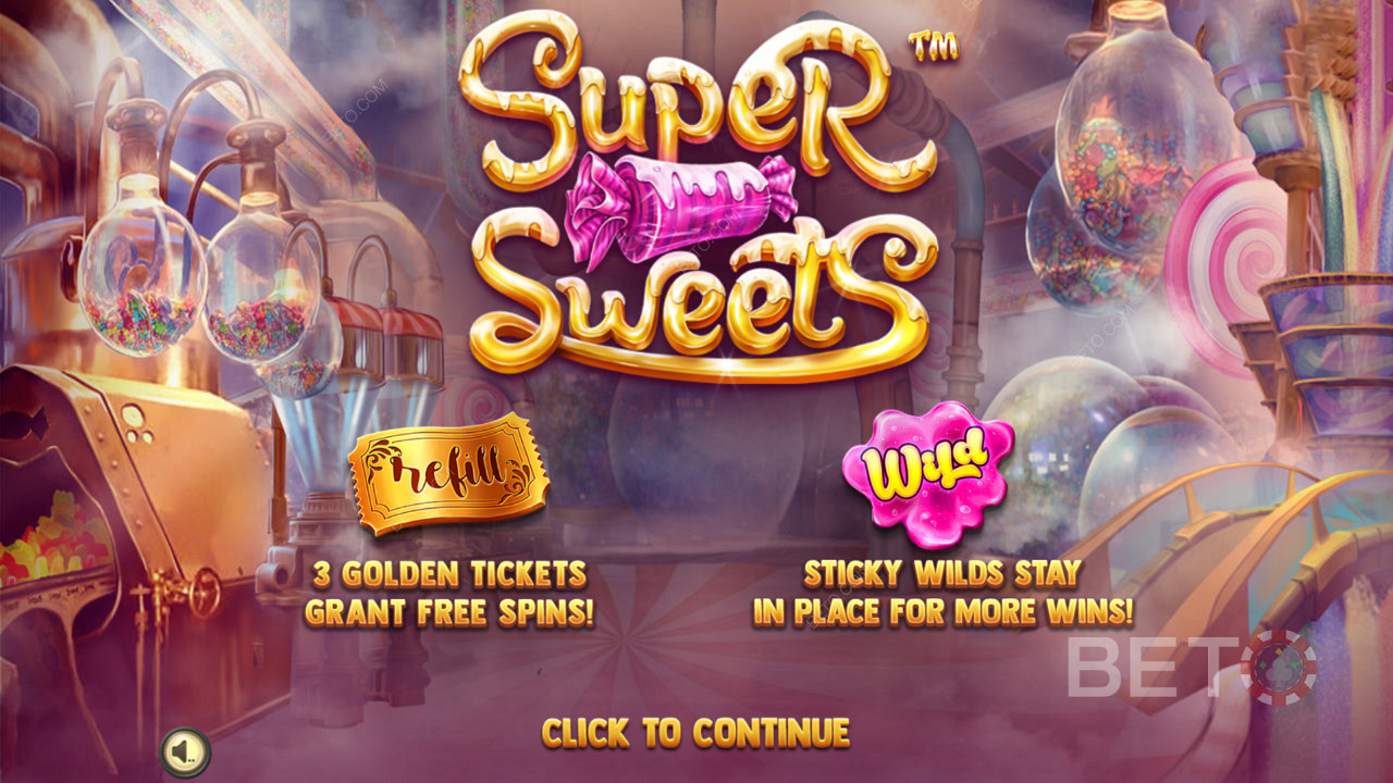 Super Sweets introskärm