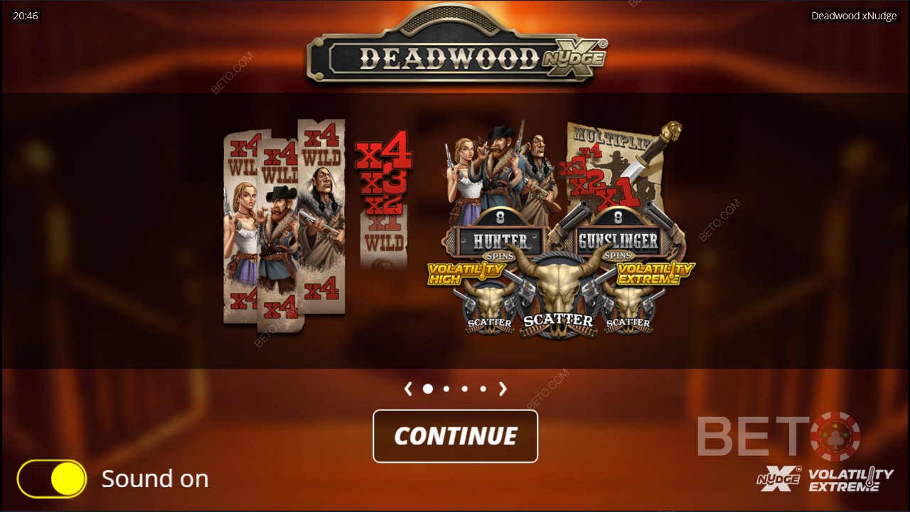 Deadwood en XNudge-slot från Nolimit City