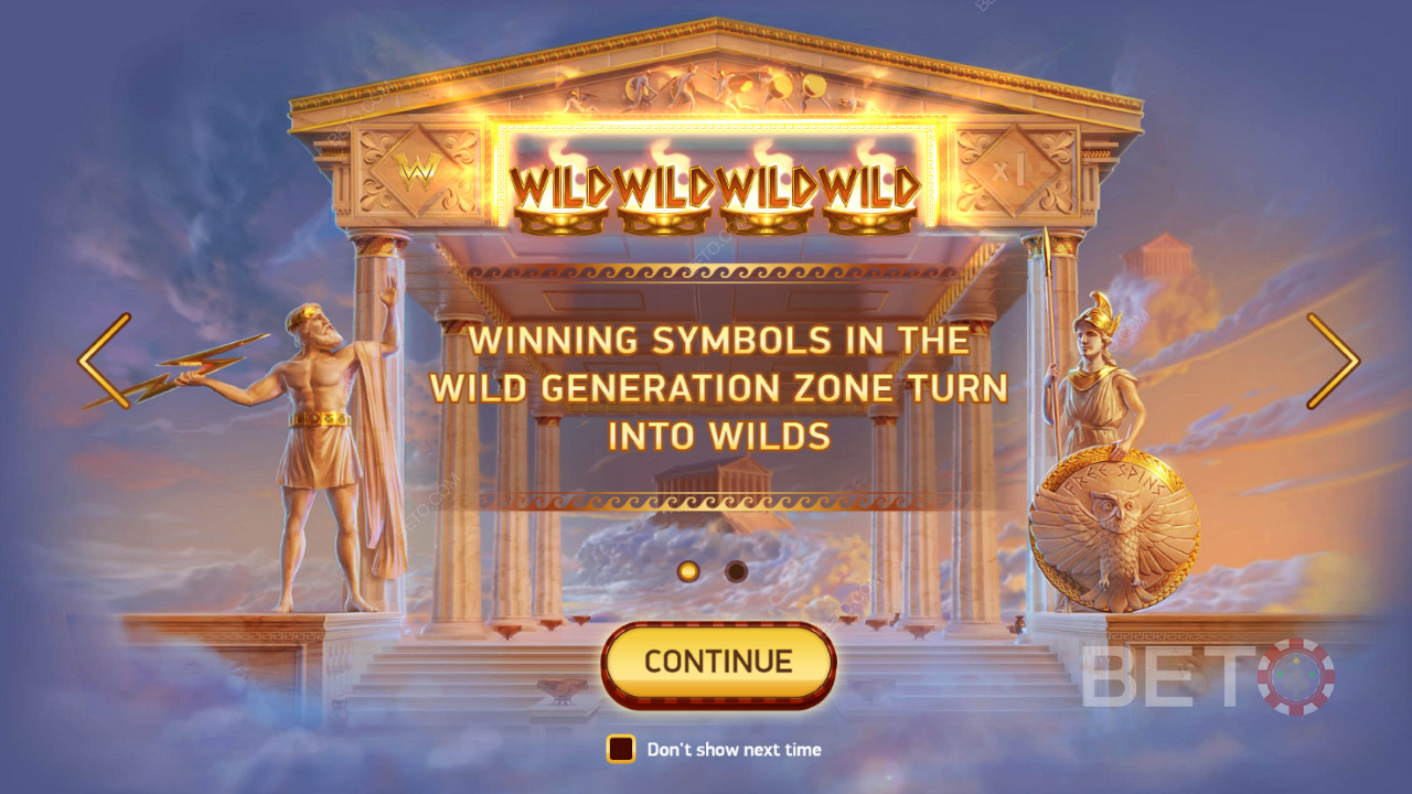 Alla symboler som är involverade i en vinst i Wild Generation Zone blir Wilds.