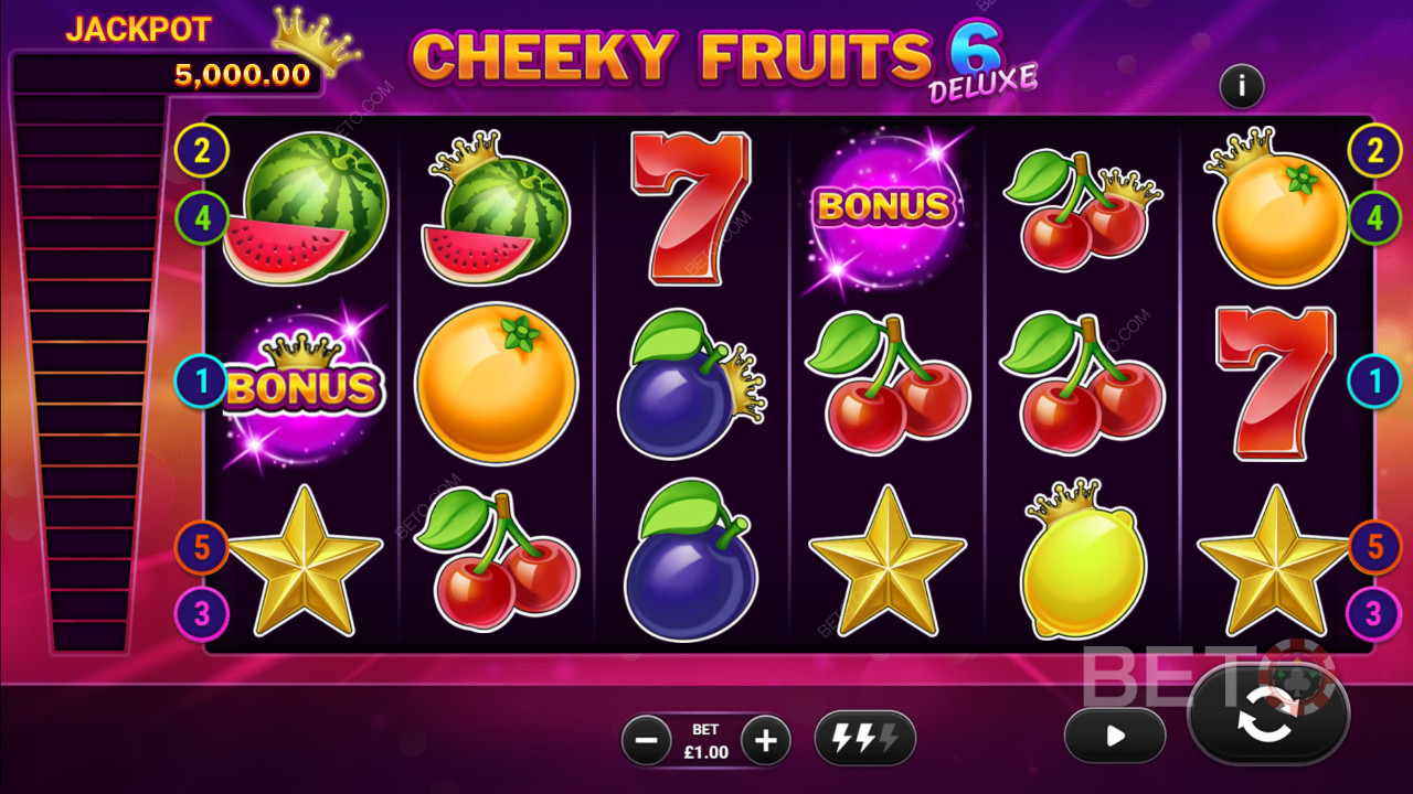 Cheeky Fruits 6 Deluxe Granskning av BETO Slots