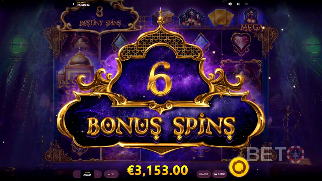 Njut av Free Spins bonus i 10,001 Nights online slot