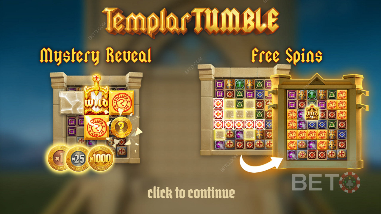Introskärm i Templar Tumble