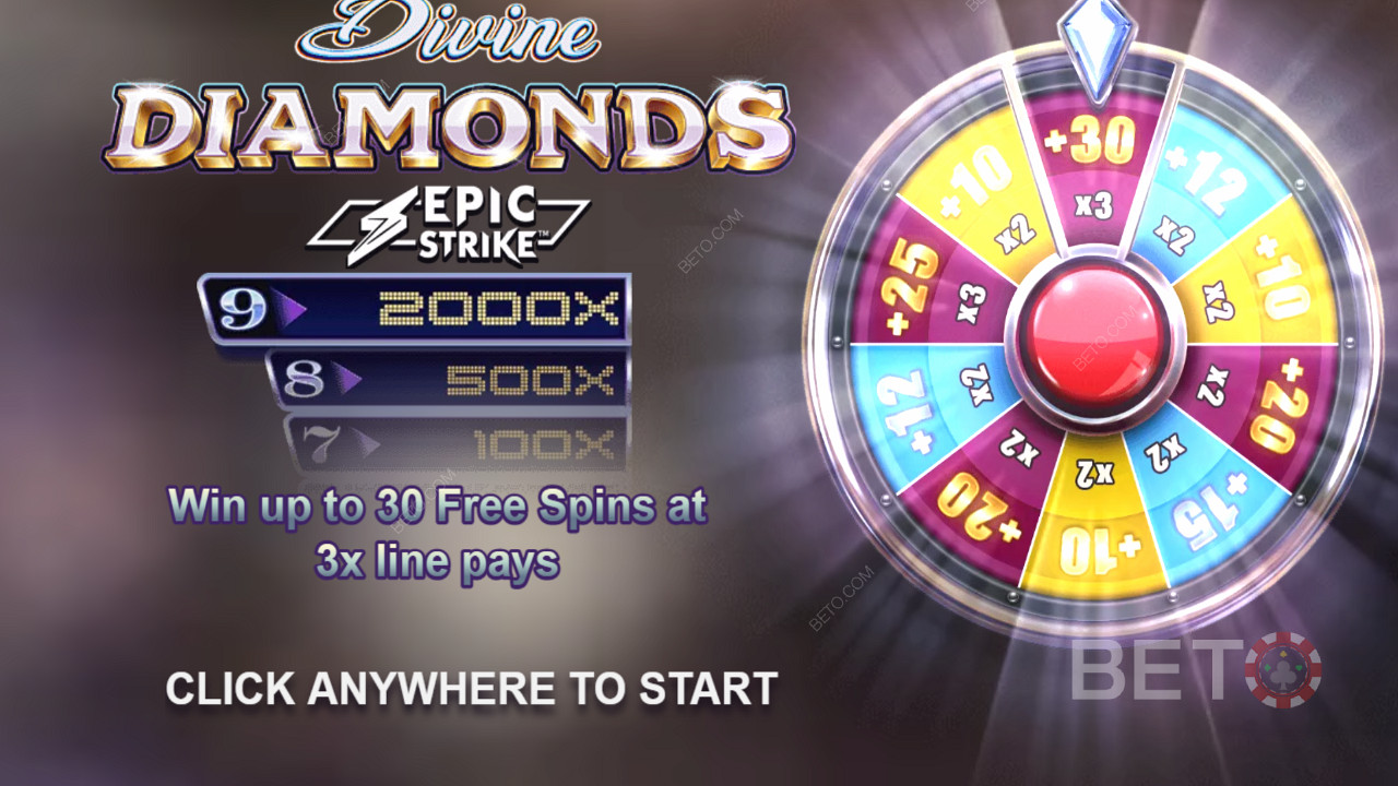 Free Spins Bonus Wheel i Divine Diamonds