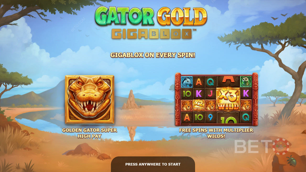 Gator Gold Gigabloxs introskärm