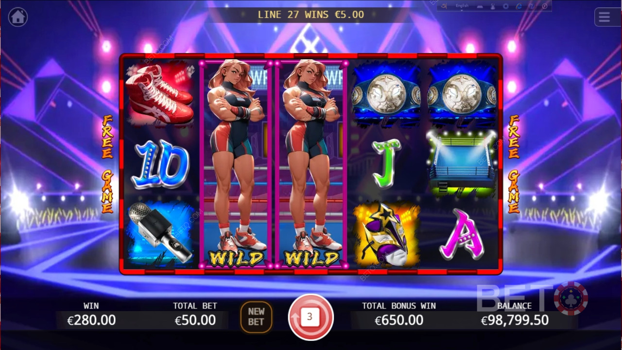 Wrestling Queen Review av BETO Slots