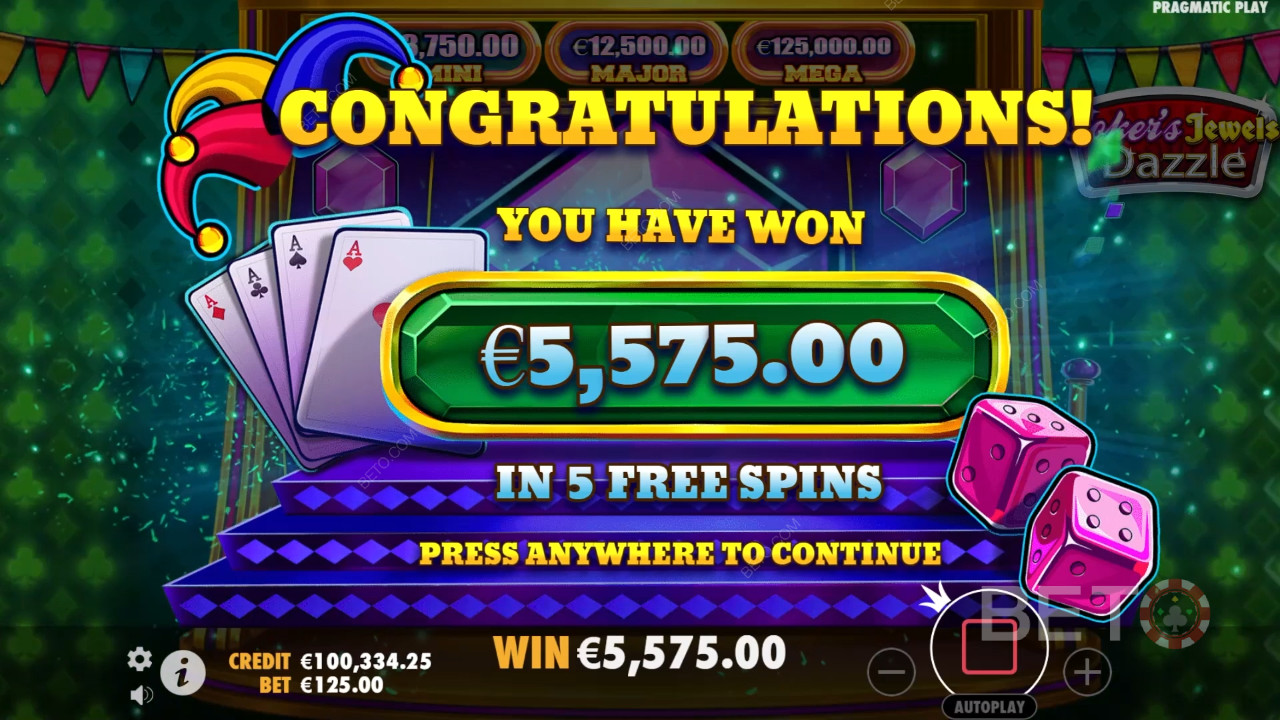 Vinn 2 000 gånger din insats i Joker
