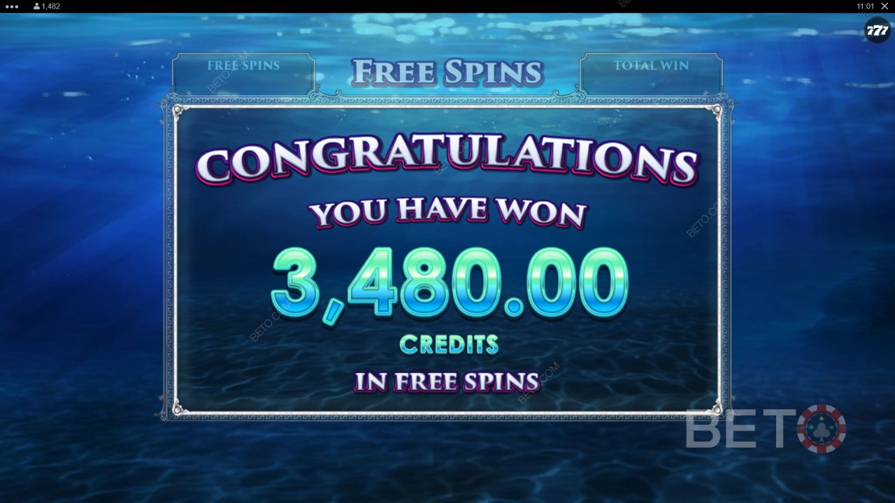 Vinn 240 gånger din insats i Ariana Slot!