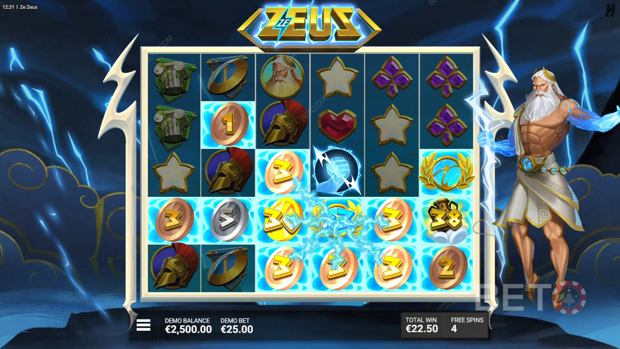 Bonusfunktioner förklaras i Ze Zeus av Hacksaw Gaming