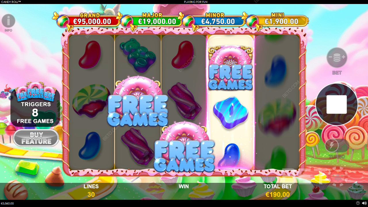 Candy Roll Review av BETO Slots
