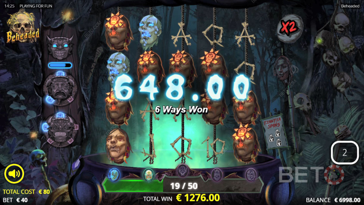 Vinn 15 950 gånger din insats i Beheaded Online Slot!