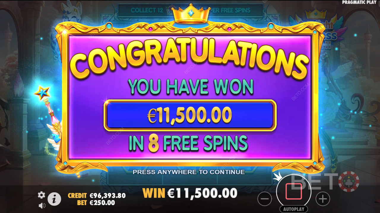 Vinn 5 000 gånger din insats i Starlight Princess Pachi Slot!