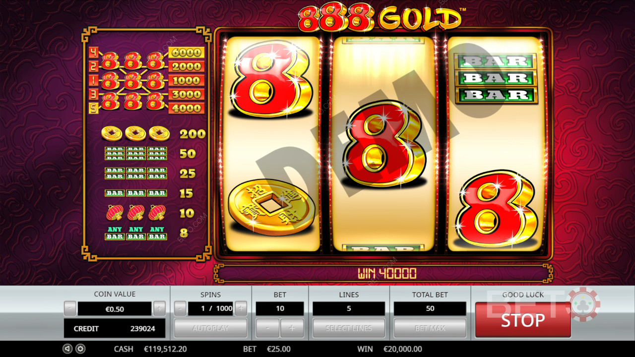 888 Gold Review av BETO Slots