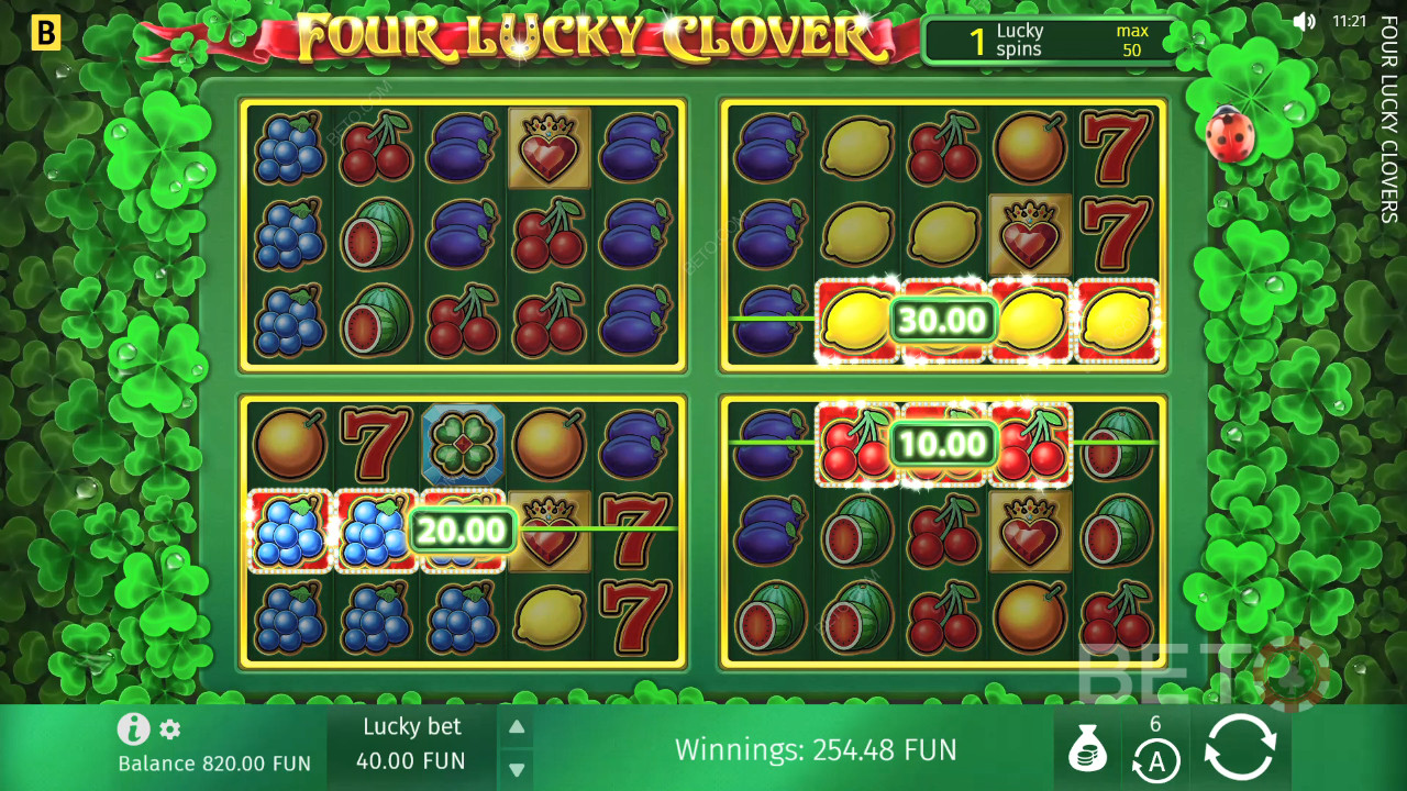 Four Lucky Clover Spela Gratis