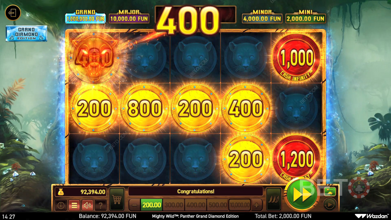 Mighty Wild: Panther Grand Diamond Edition: En spelautomat Ska du snurra den?