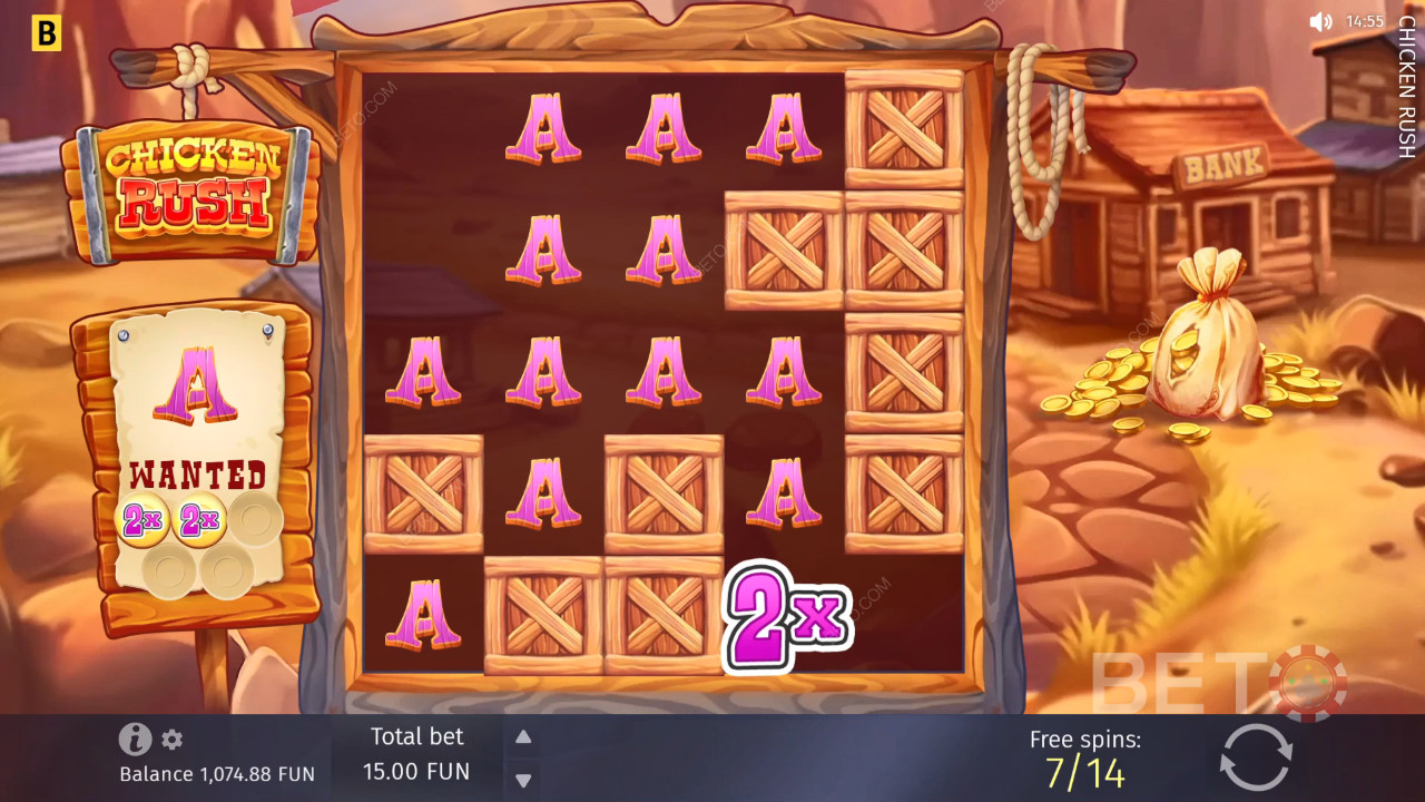 Bonusfunktioner förklaras i Chicken Rush av BGAMING