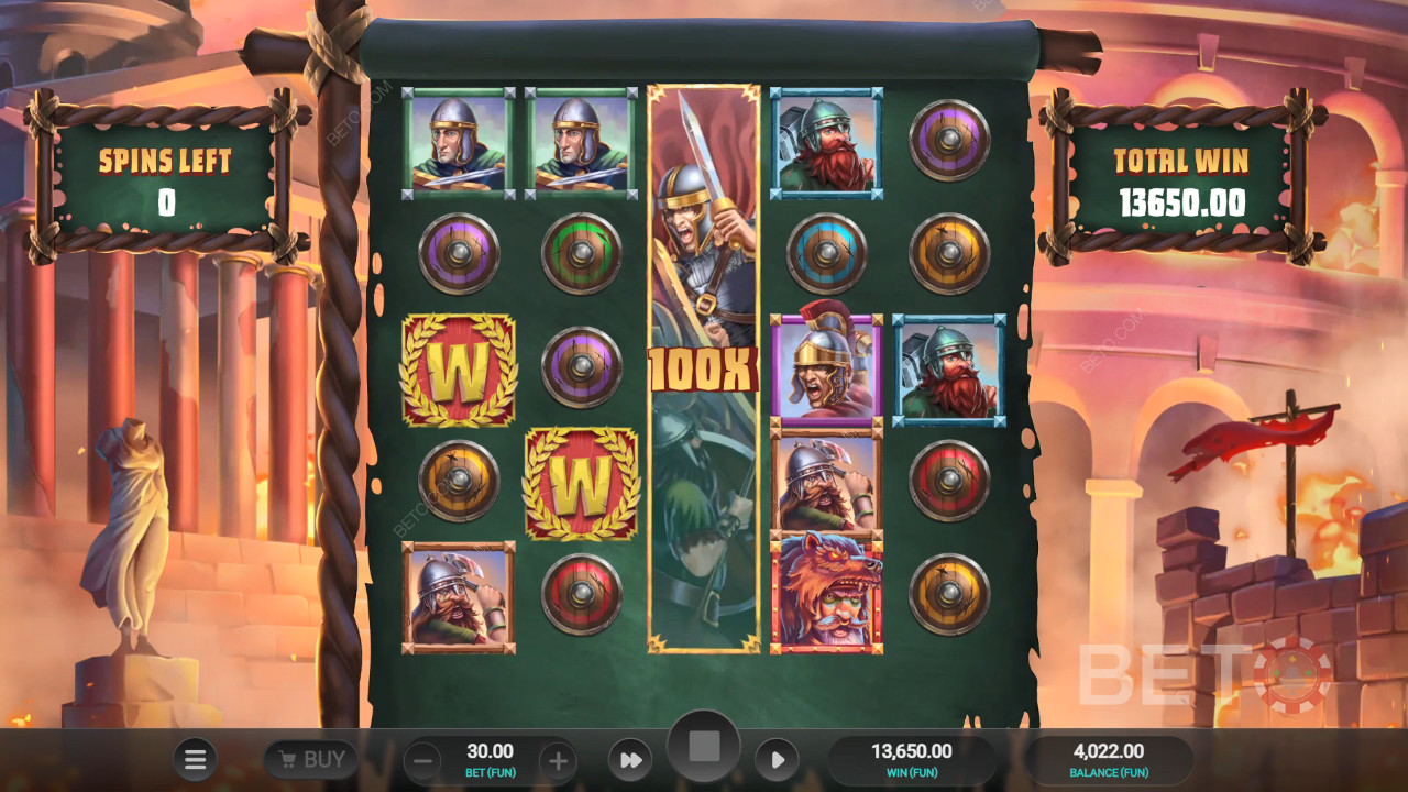Roman Rivals Blood and Sand Review av BETO Slots