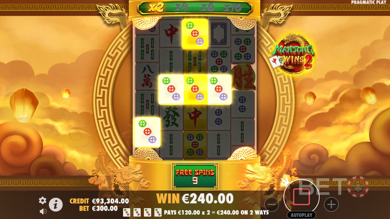 Bonusfunktioner förklarade i Mahjong Wins 2 av Pragmatic Play