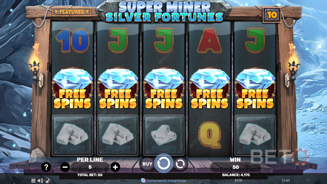 Super Miner Silver Fortunes Spela Gratis