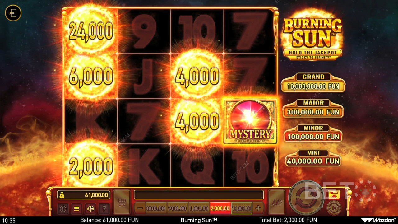 Burning Sun Review av BETO Slots
