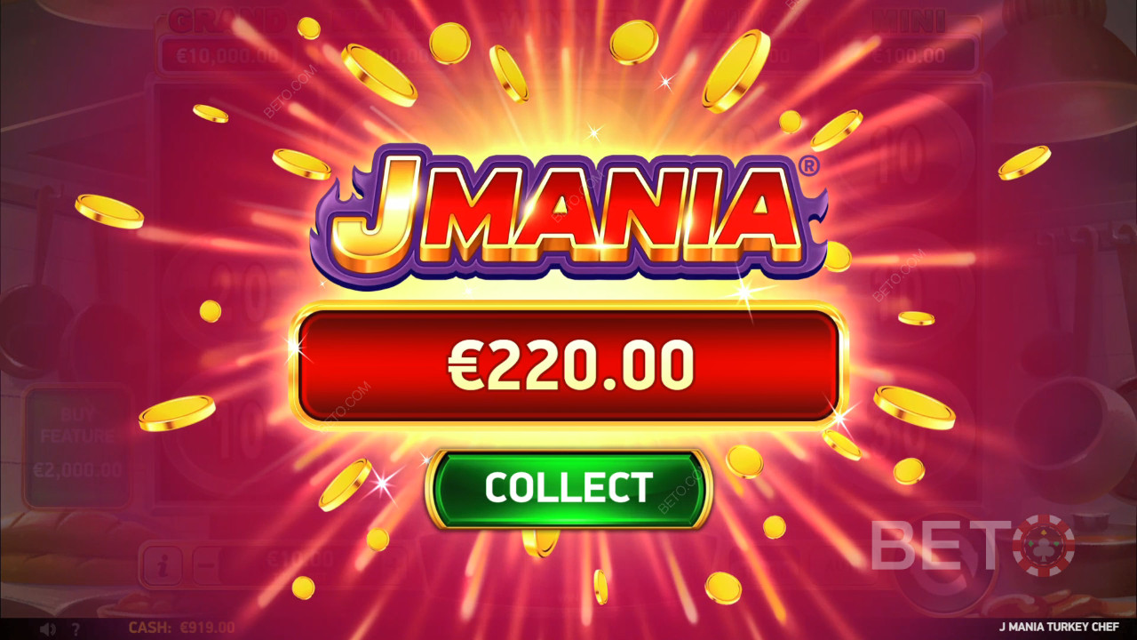 Vinn 3 910 gånger din insats i J Mania Turkey Chef Slot!