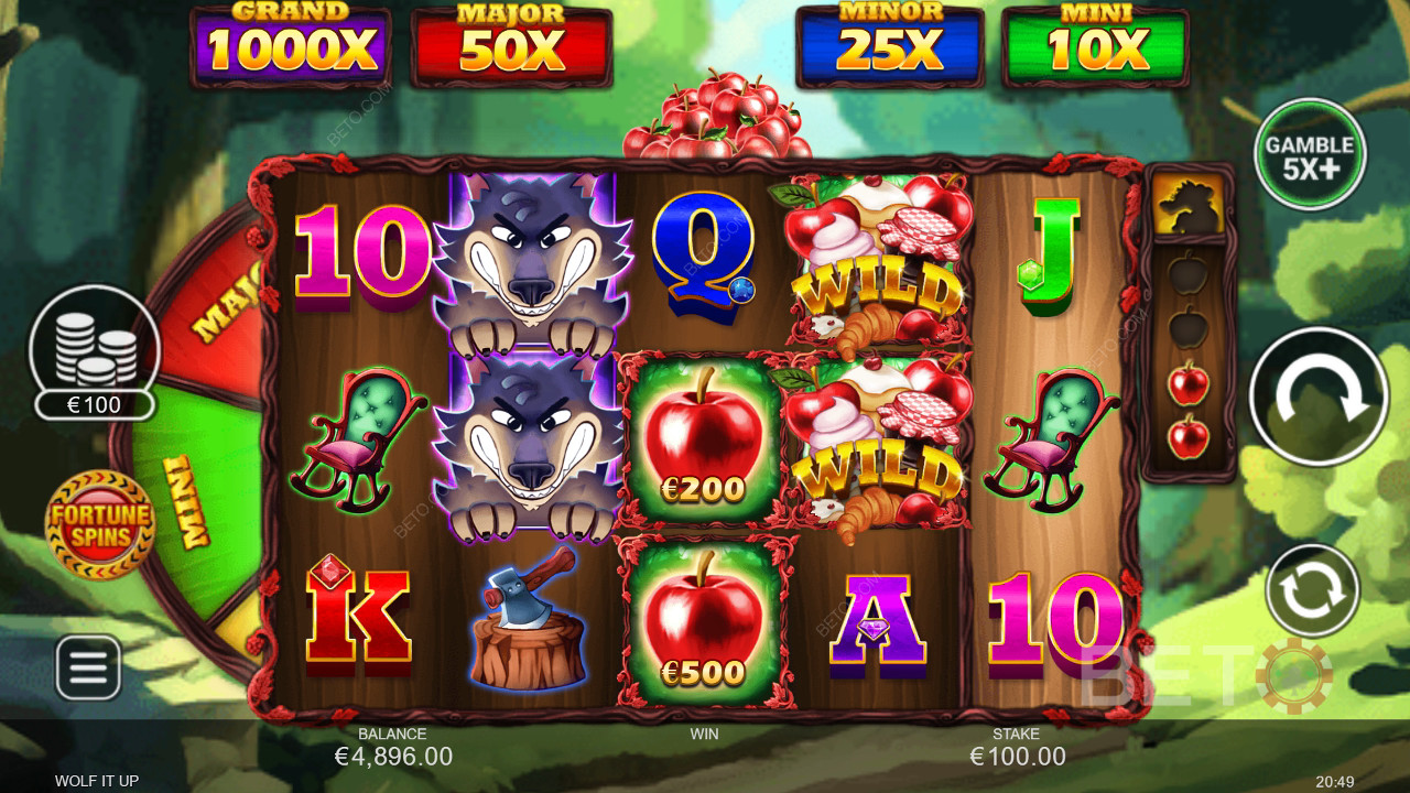 Bonusfunktioner förklaras i Wolf It Up av Inspired Gaming