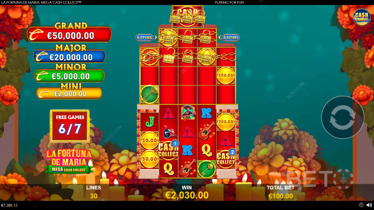 La Fortuna de Maria: Mega Cash Collect Spela Gratis