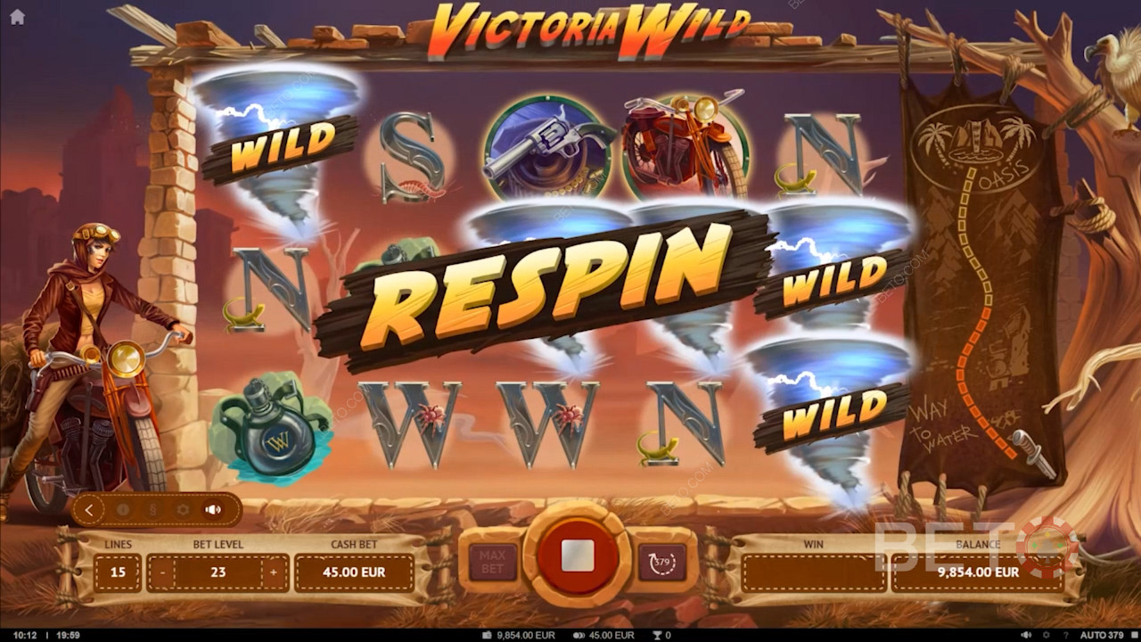 Victoria Wild spelautomat med olika typer av Free Spins och en speciell bonus