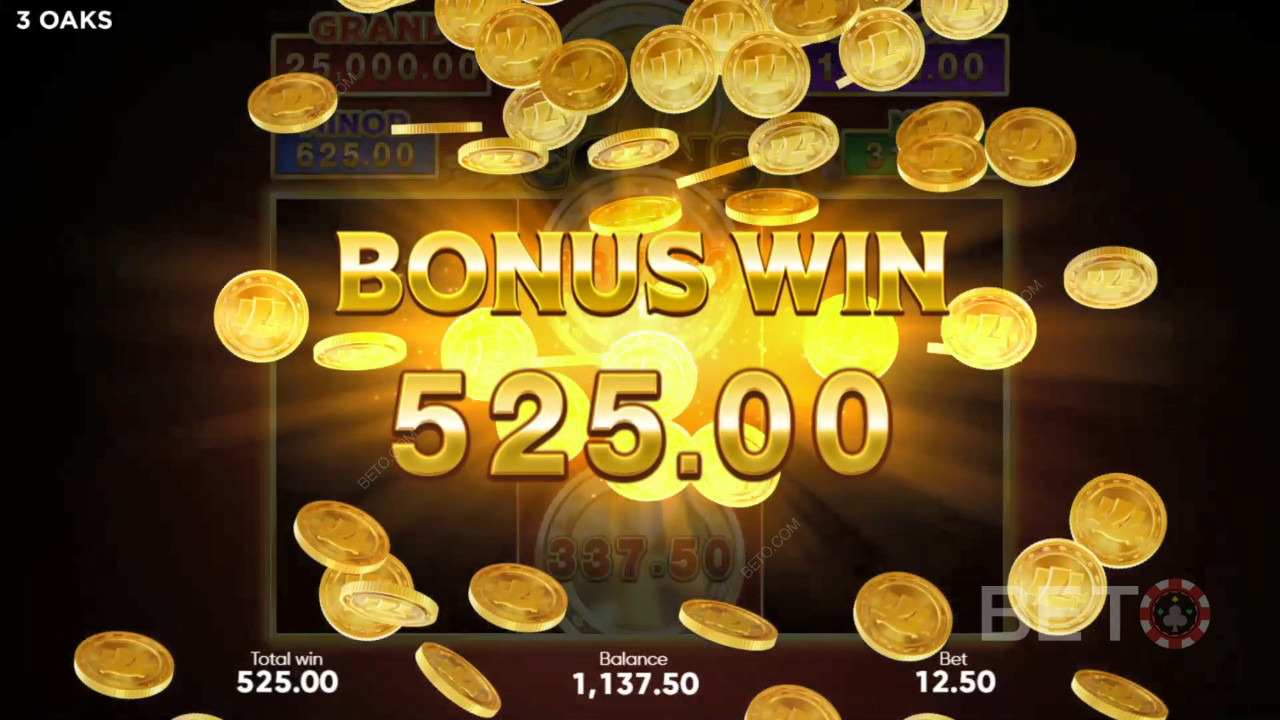 Bonusfunktioner förklaras i 777 Coins av 3 Oaks Gaming