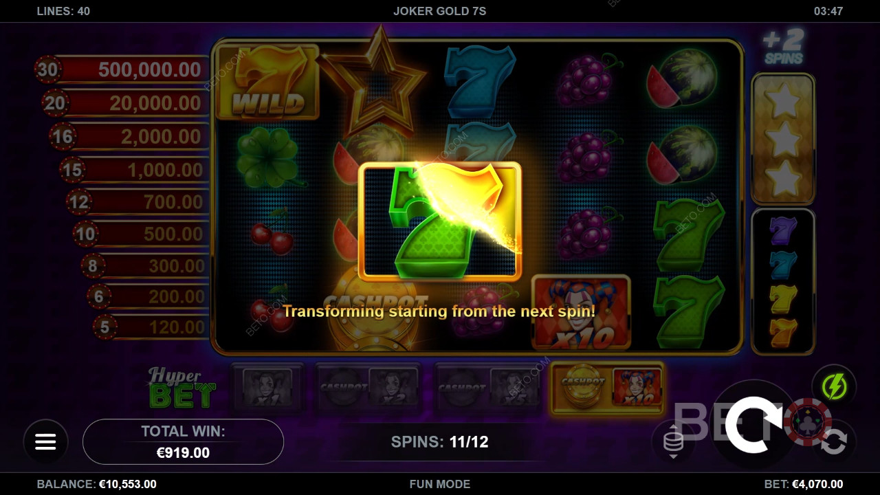 Är Joker Gold 7s Slot Machine värt det?