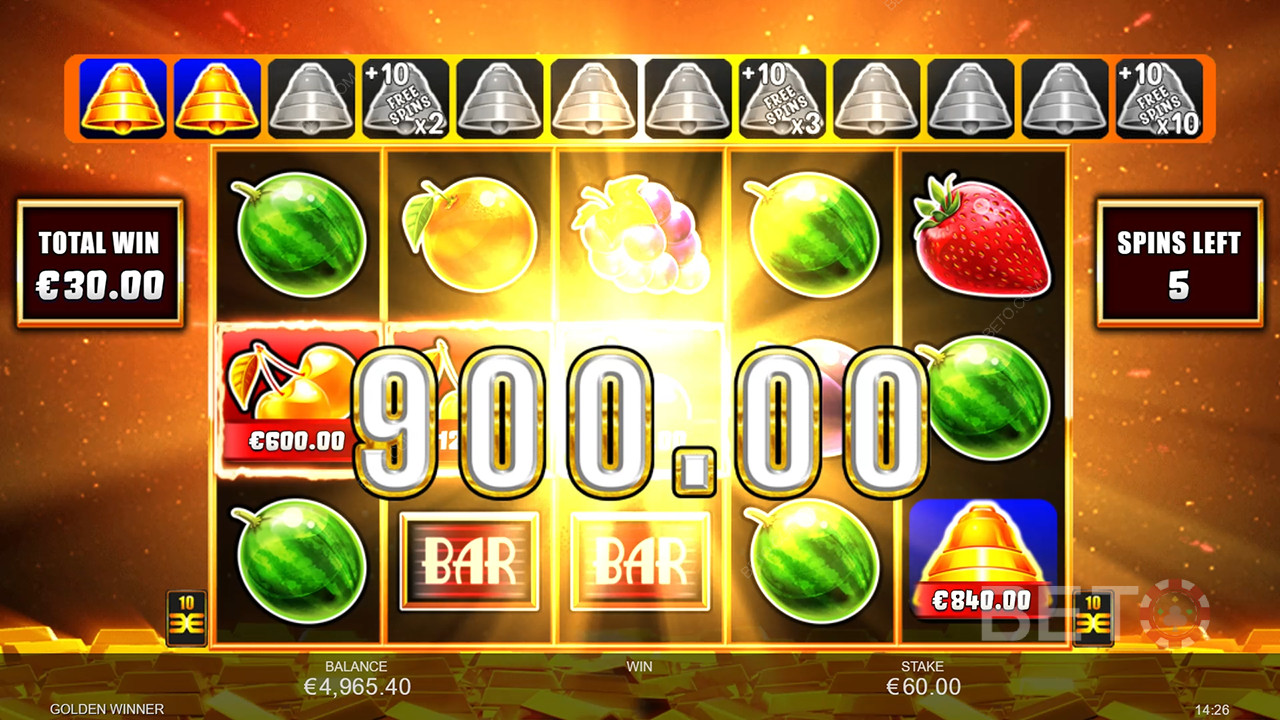 Domslut för Golden Winner Online slot