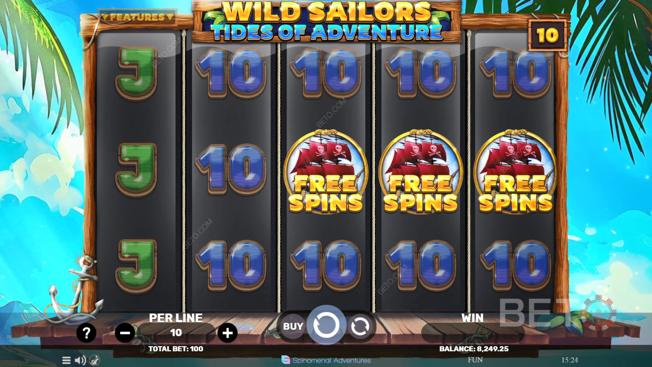 Wild Sailors - Tides of Adventure Review av BETO Slots