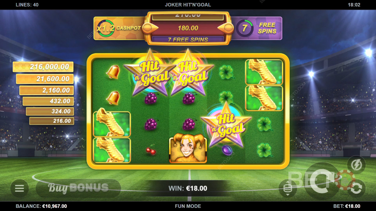 Joker Hit'n'Goal Spela Gratis