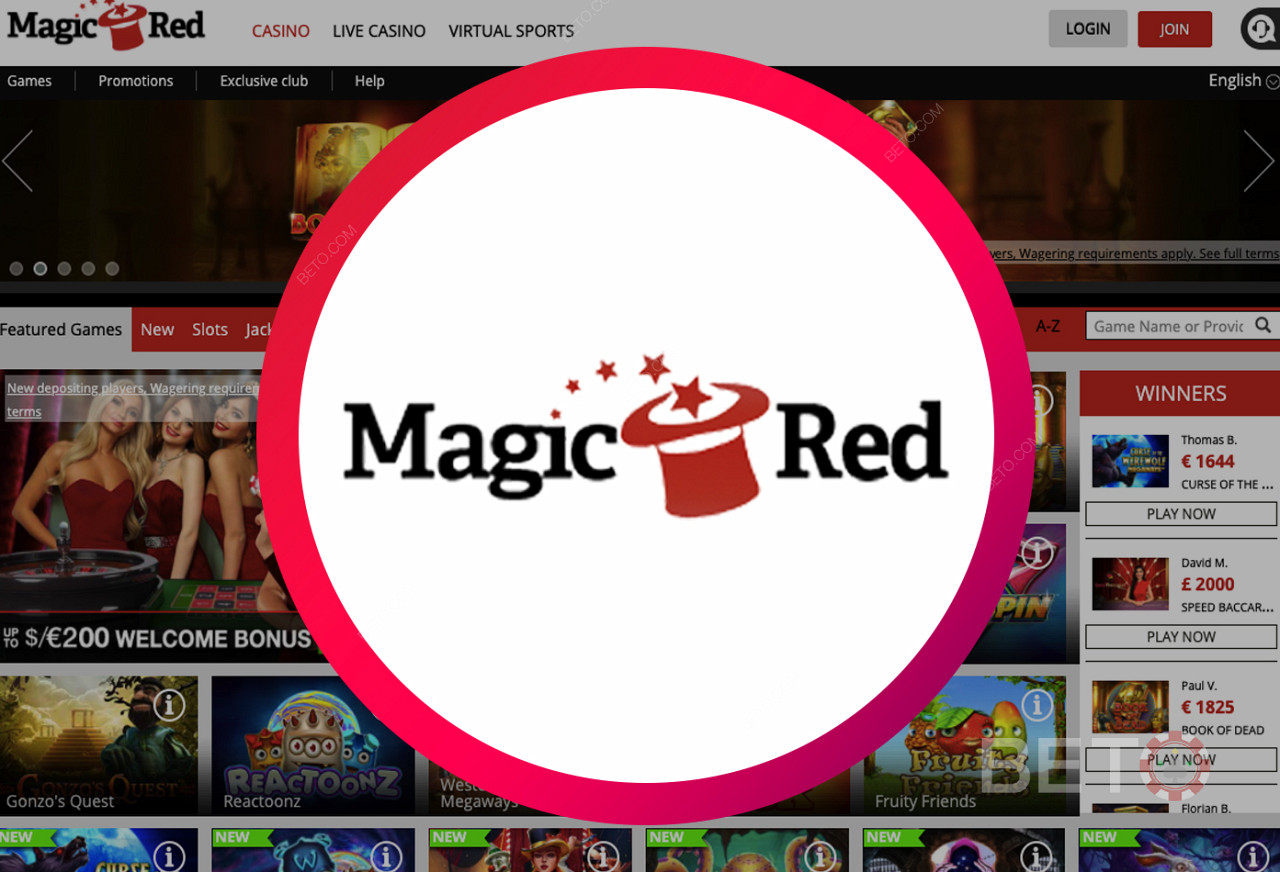 Magic Red online Casino - en användarvänlig webbplats