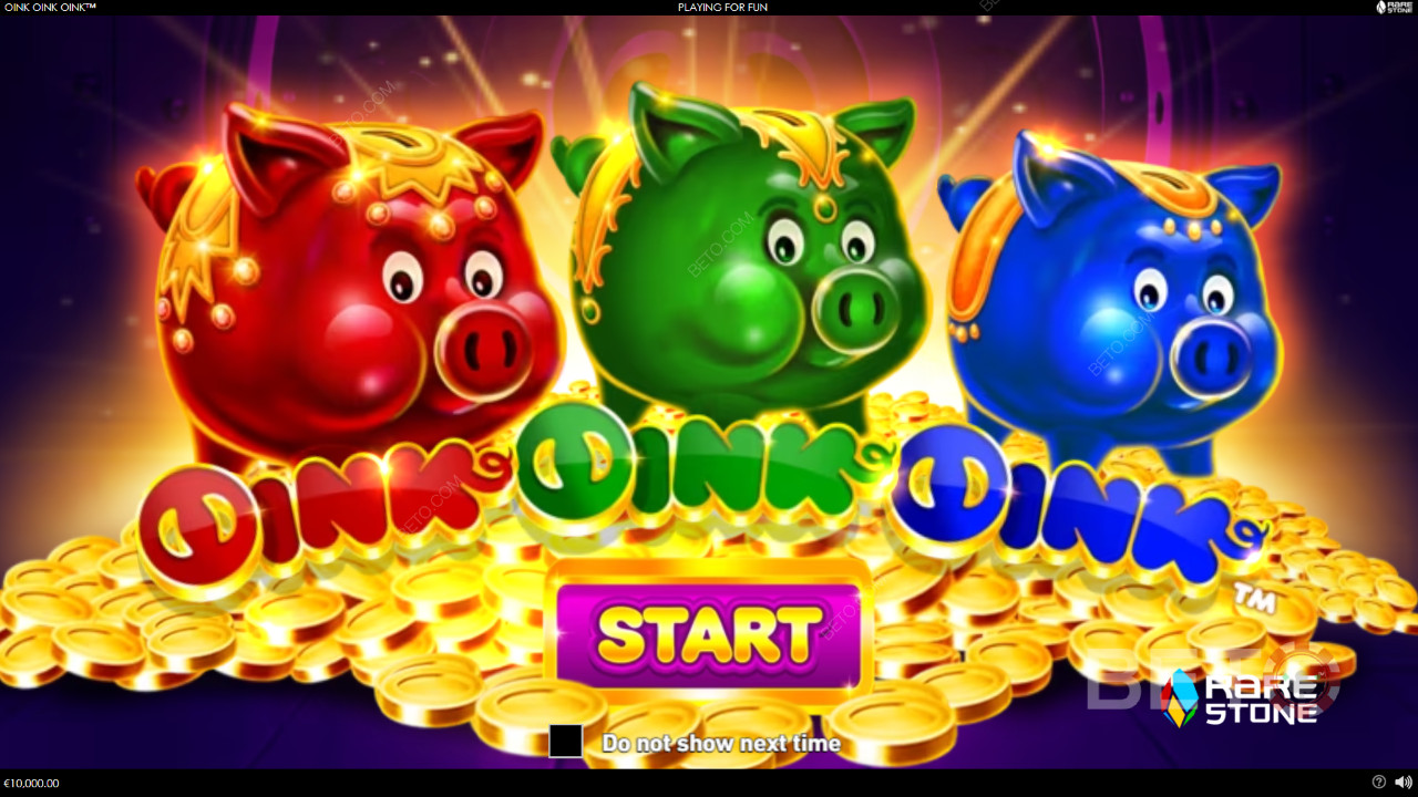 Vinn 2 000 gånger din insats i Oink Oink Oink Video Slot!