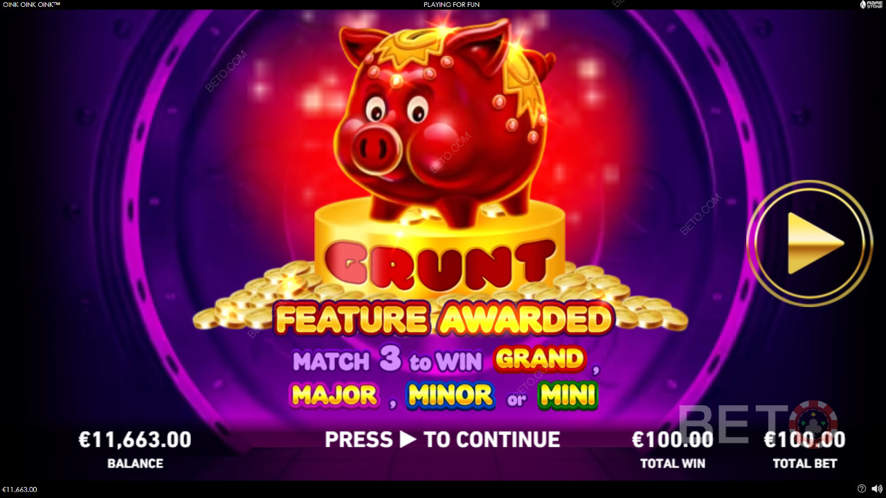 Bonusfunktioner förklaras i Oink Oink Oink Oink av Rarestone Gaming