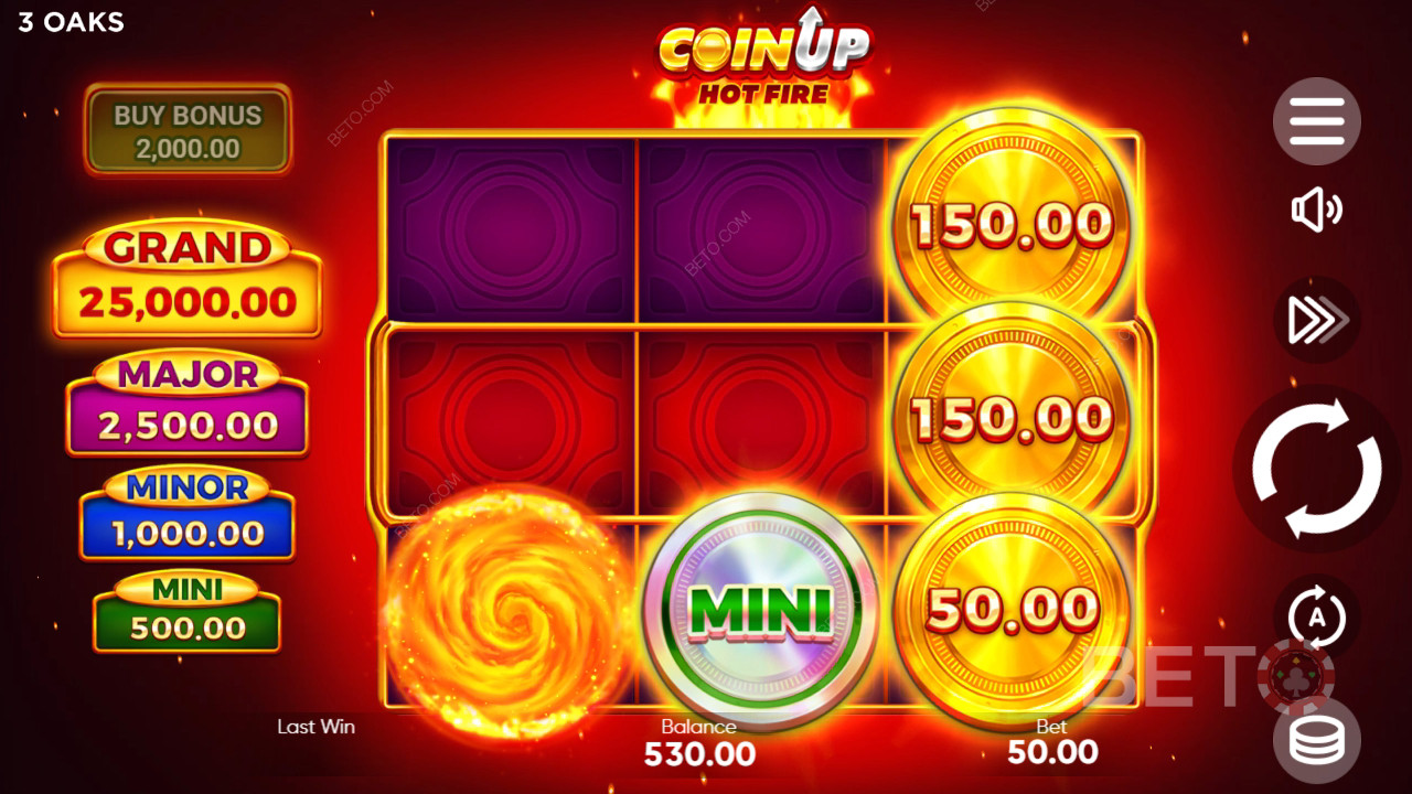 Mynt upp: Varm eld: A Slot Machine Ska du snurra den?