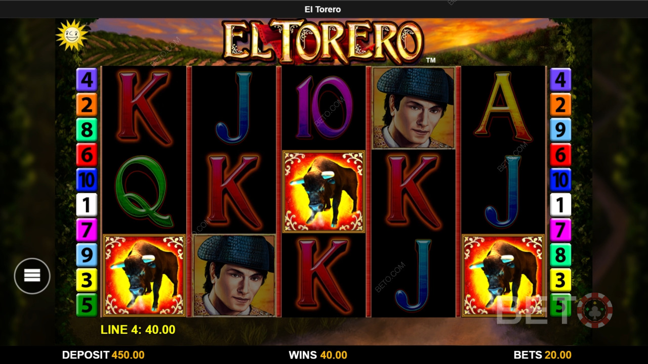 Bonusfunktioner förklaras i El Torero av Reel Time Gaming