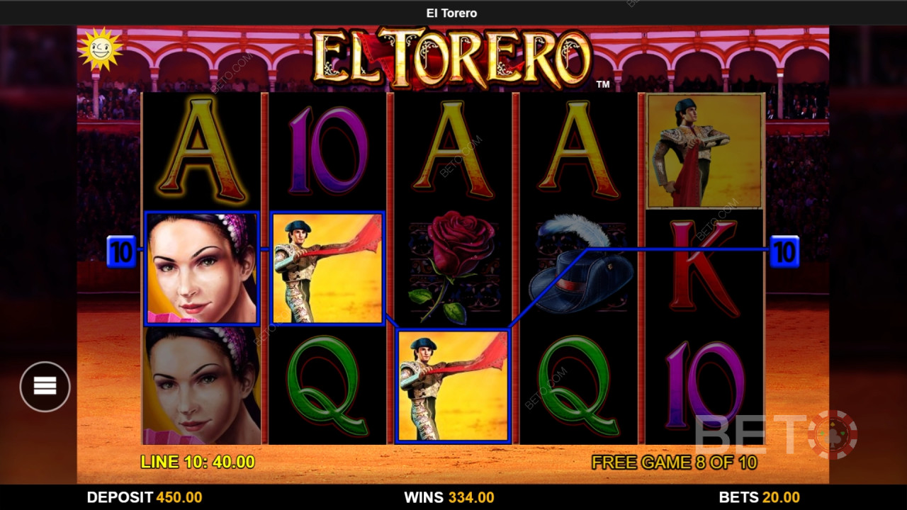 Vinn 1 000 gånger din insats i El Torero-spelautomaten!