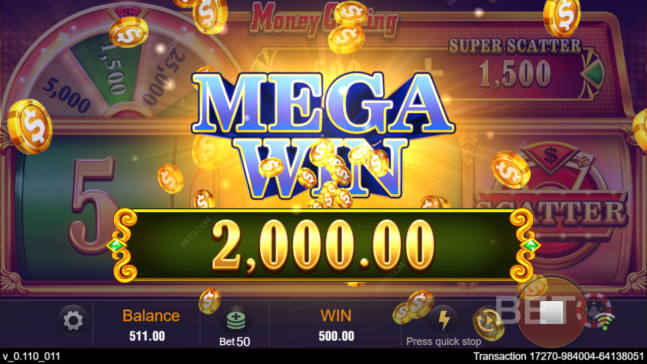 Bonusfunktioner förklaras i Money Coming av TaDa Gaming
