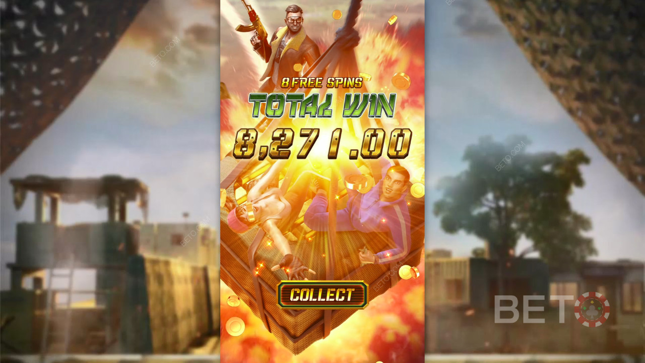 Bonusfunktioner förklaras i Battleground Royale av PG Soft
