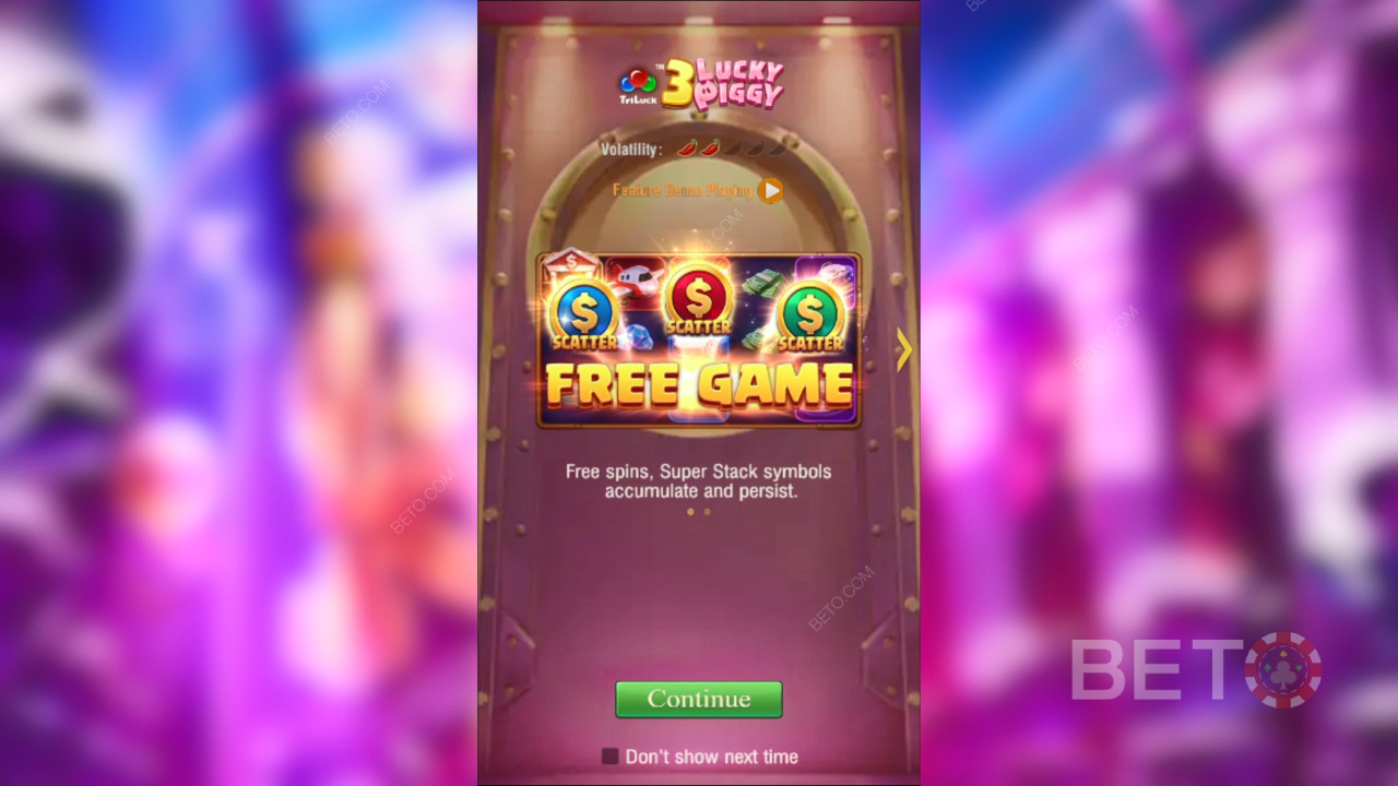Vinn 10 000 gånger din insats i 3 Lucky Piggy Video Slot!