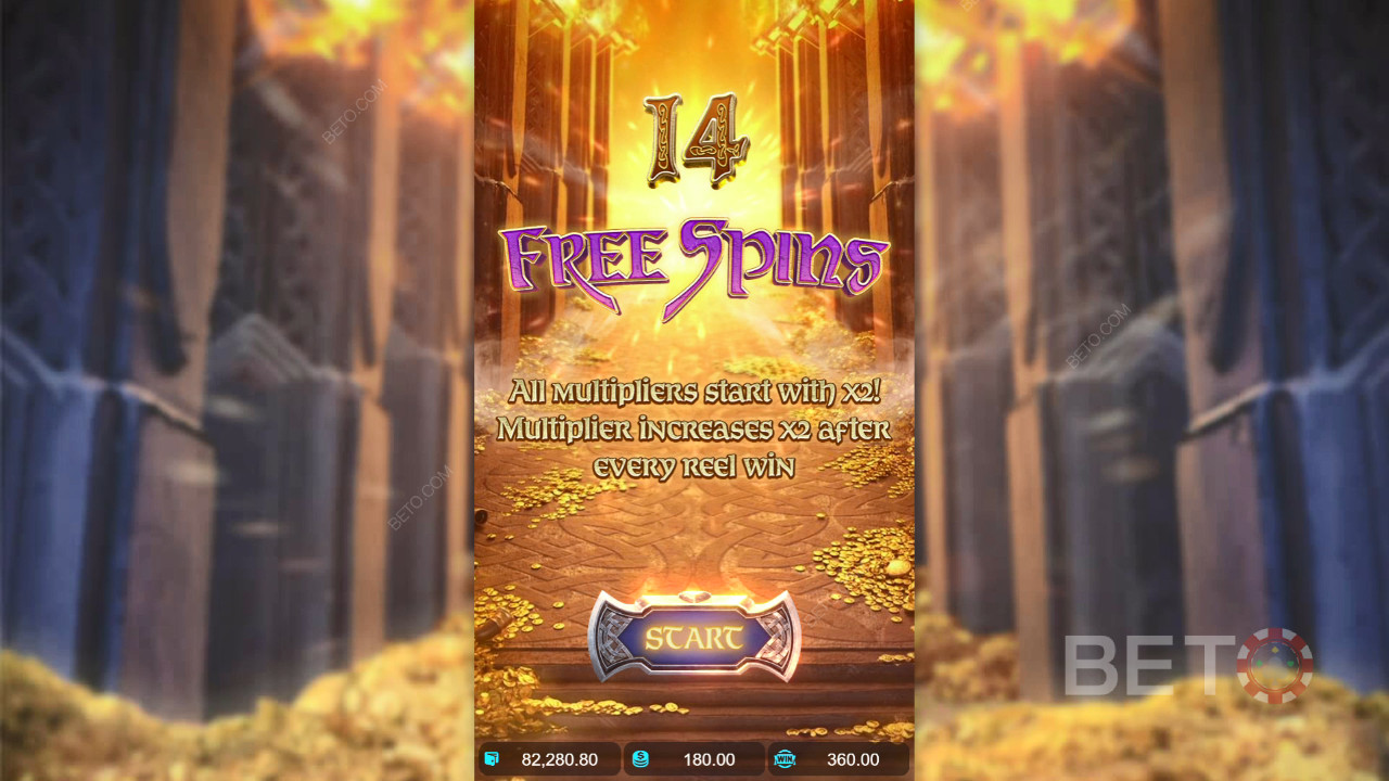 Vinn 25 000 gånger din insats i Asgardian Rising Slot!