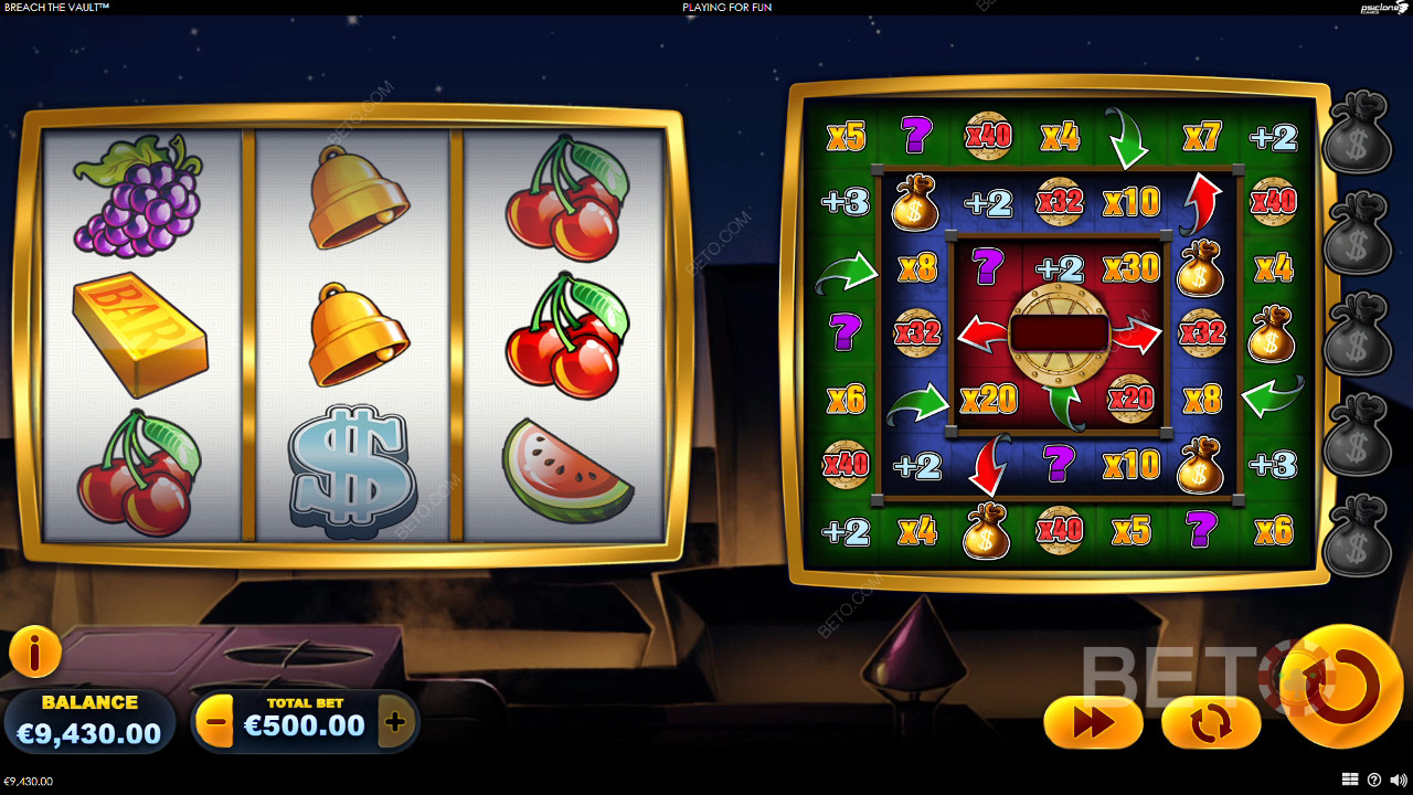 Vinn 1,719 gånger din insats i Breach The Vault Online Slot!