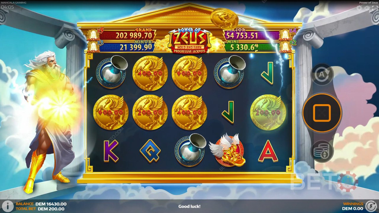 Power of Zeus Review av BETO Slots