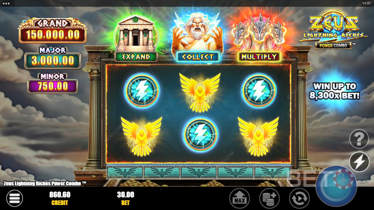 Zeus Lightning Riches Power Combo Spela Gratis