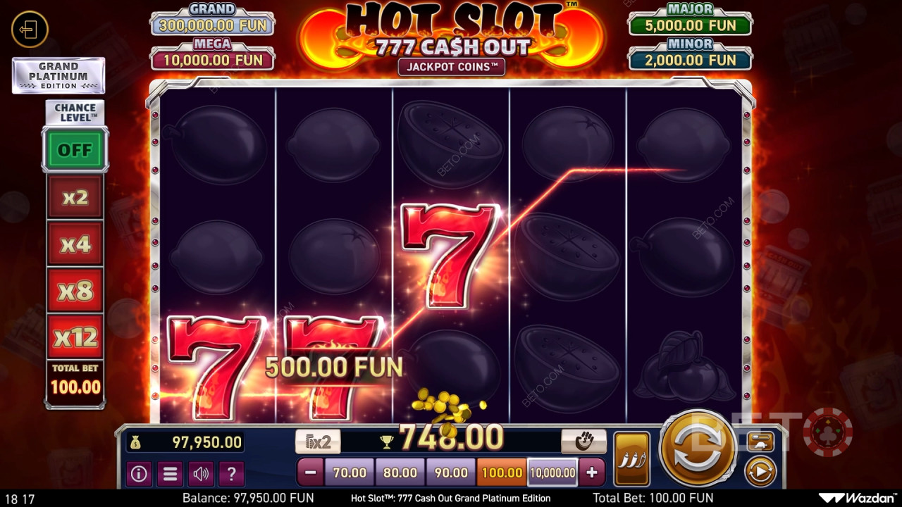 Hot Slot: 777 Cash Out Grand Platinum Edition Spela Gratis