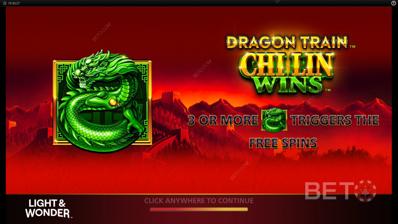 Bonusfunktioner förklaras i Dragon Train Chi Lin vinner genom ljus och under