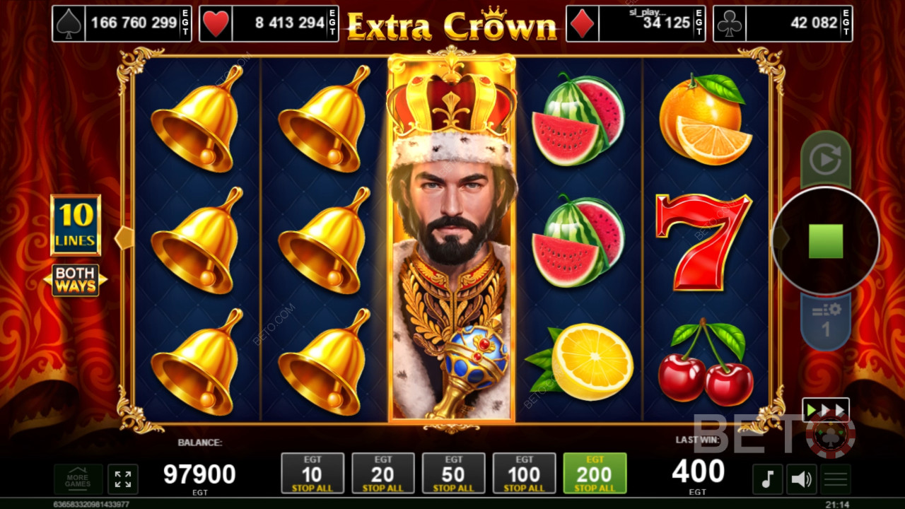Extra Crown Review av BETO Slots